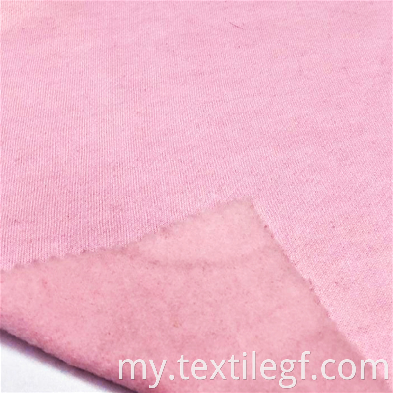 Hoodie Pink Terry Brush Fabric